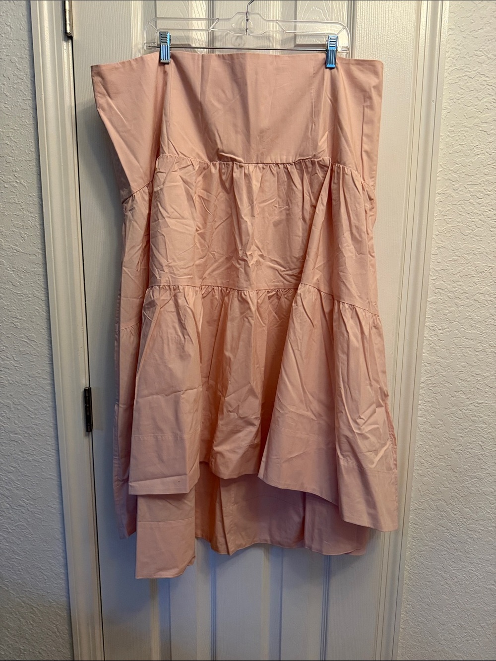 NWT Banana Republic Blush Pink Poplin Hi/low skirt